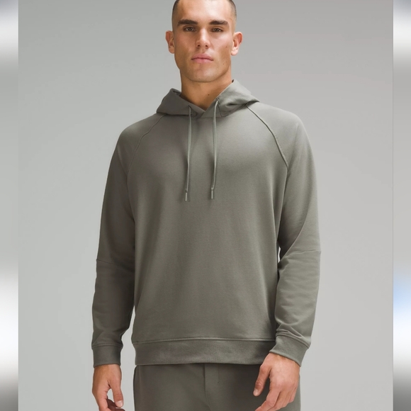 Lululemon City Sweat Pullover Hoodie Gray Sage FLAW Men's Large L - Picture 1 of 9